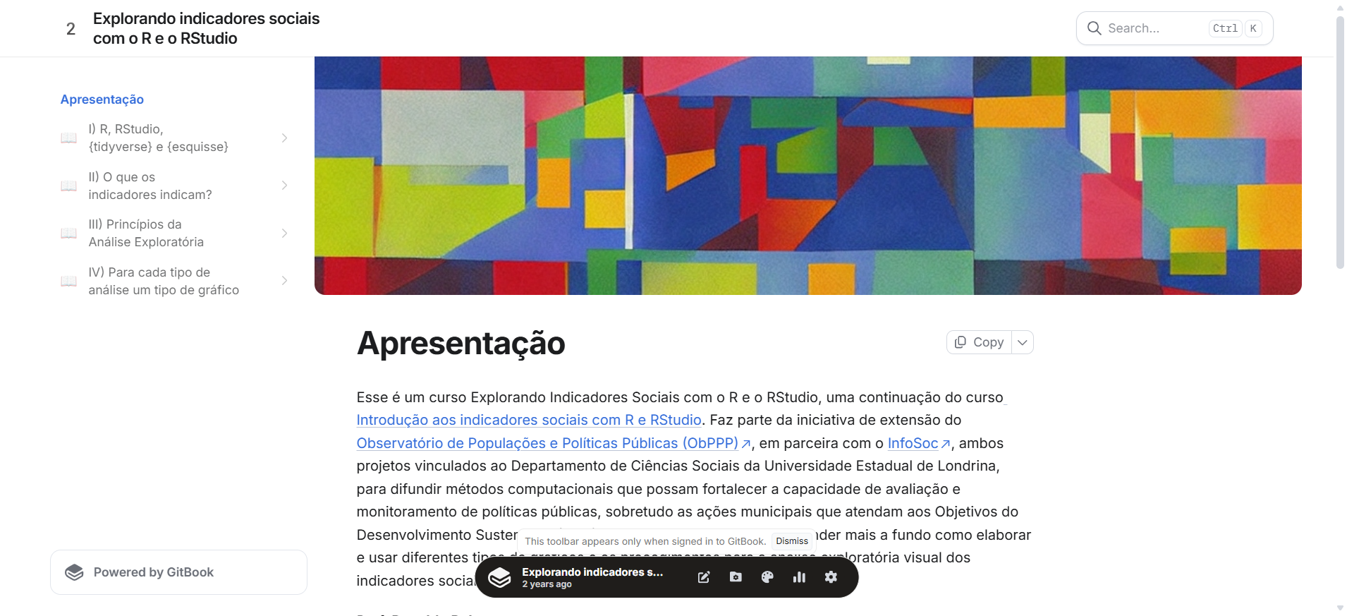 Explorando aos Indicadores Sociais como software R
